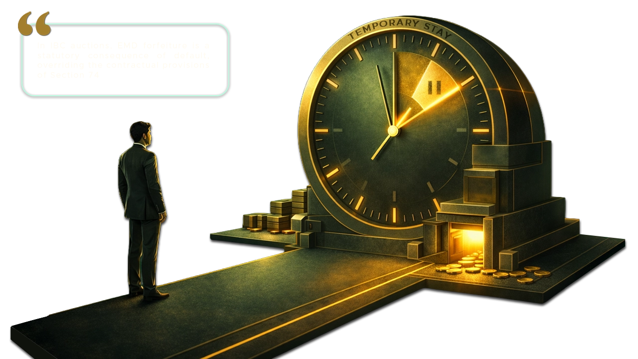 Judicial Restraint is No Excuse: NCLAT Upholds EMD Forfeiture for Payment Default in IBC Auction