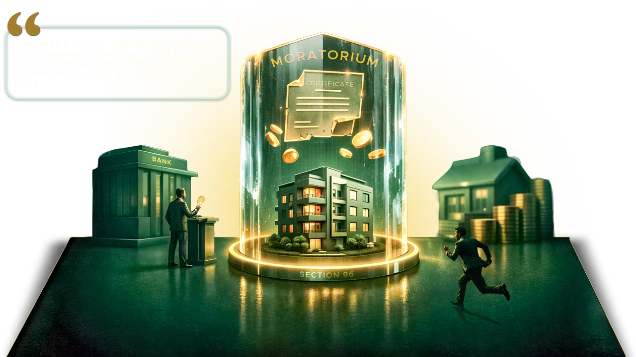 Race to the Sale Certificate: IBC Freezes Bank Auction as Ownership Outlasts Redemption Rights