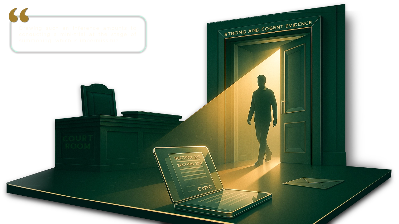 The Iron Rule of Section 319: SC Bars 'Mini-Trials' to Ensure Every Guilty Person Faces Justice