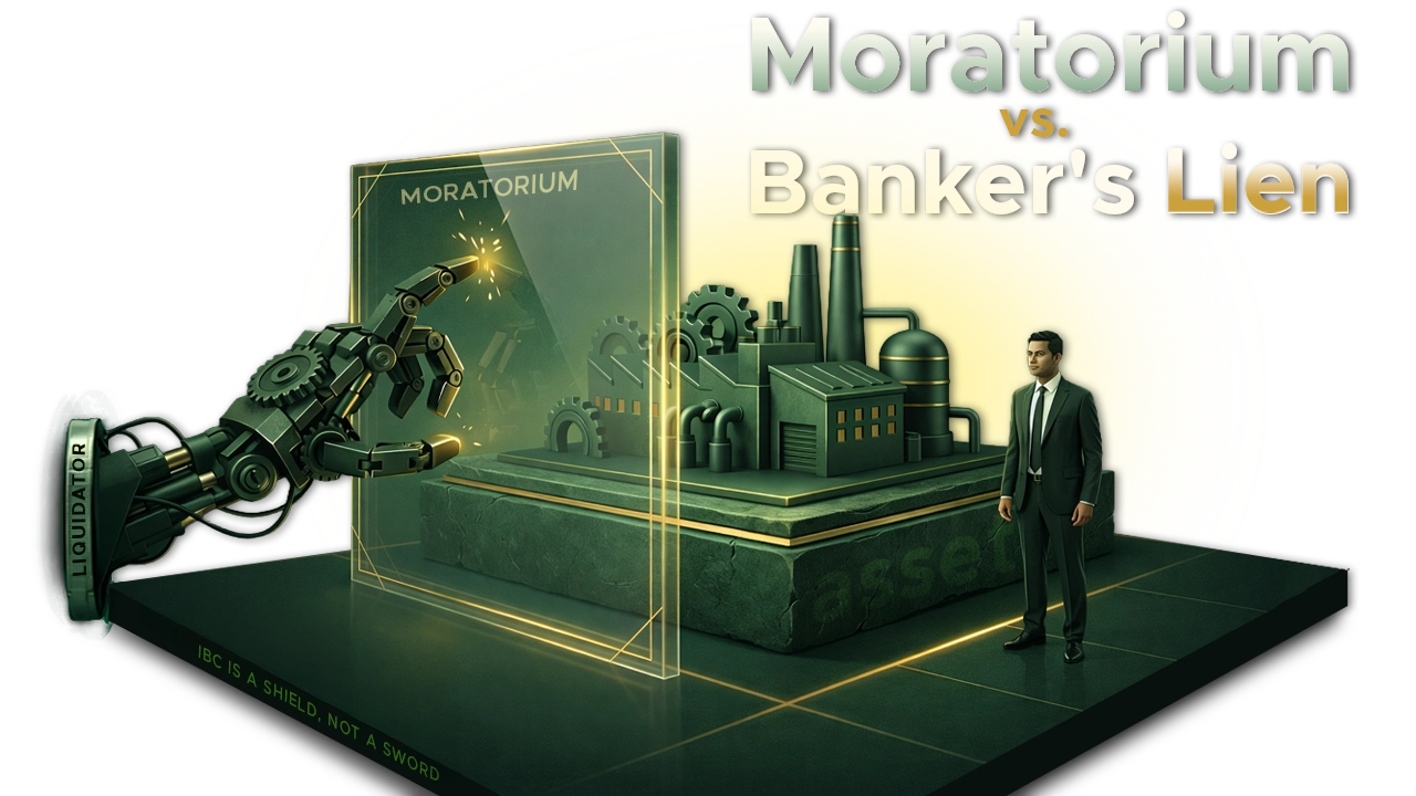 Does the imposition of a moratorium prohibit a financial creditor from appropriating fixed deposits to satisfy pre-insolvency debt?