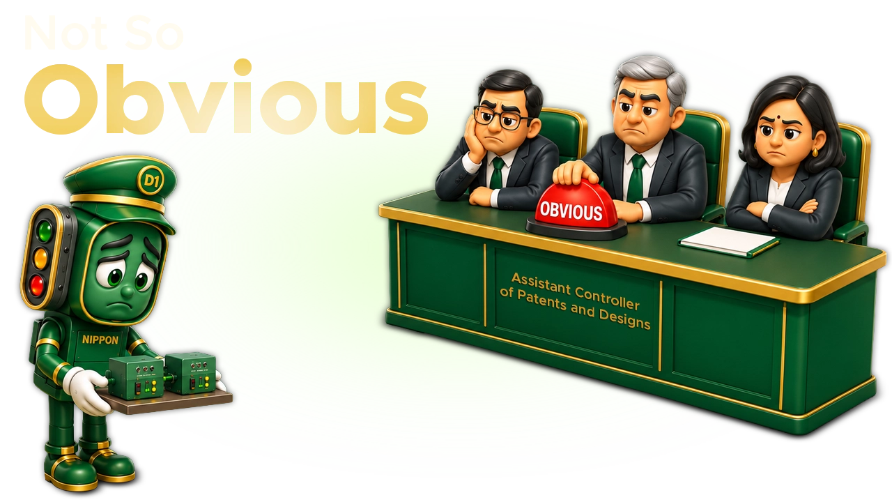 Delhi-High-Court-on-Inventive-Step-and-Prior-Art-Analysis-in-Patent-Refusal-Proceedings-Nippon-Signal-v.-Assistant-Controller-of-Patents